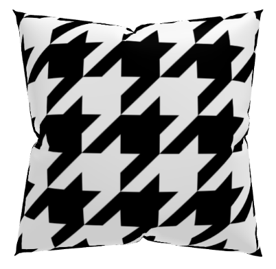 Houndstooth Decorative Pillow Cover